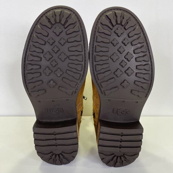 UGG Blayre II Shearling Leather Ankle Boot Womens 6 Chestnut Brown Winter Cozy - Picture 6 of 15